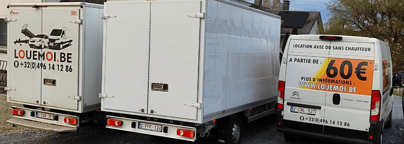 3 camionnettes loue moi arrière